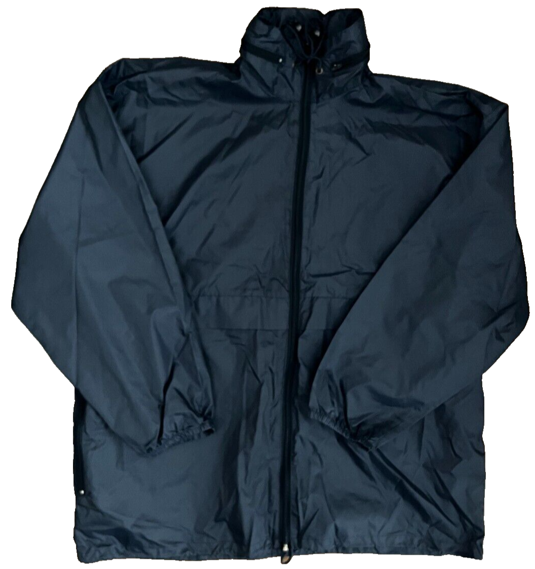Vintage Disneyland Paris Jacket Navy Windbreaker Men Size M Oversized Full Zip