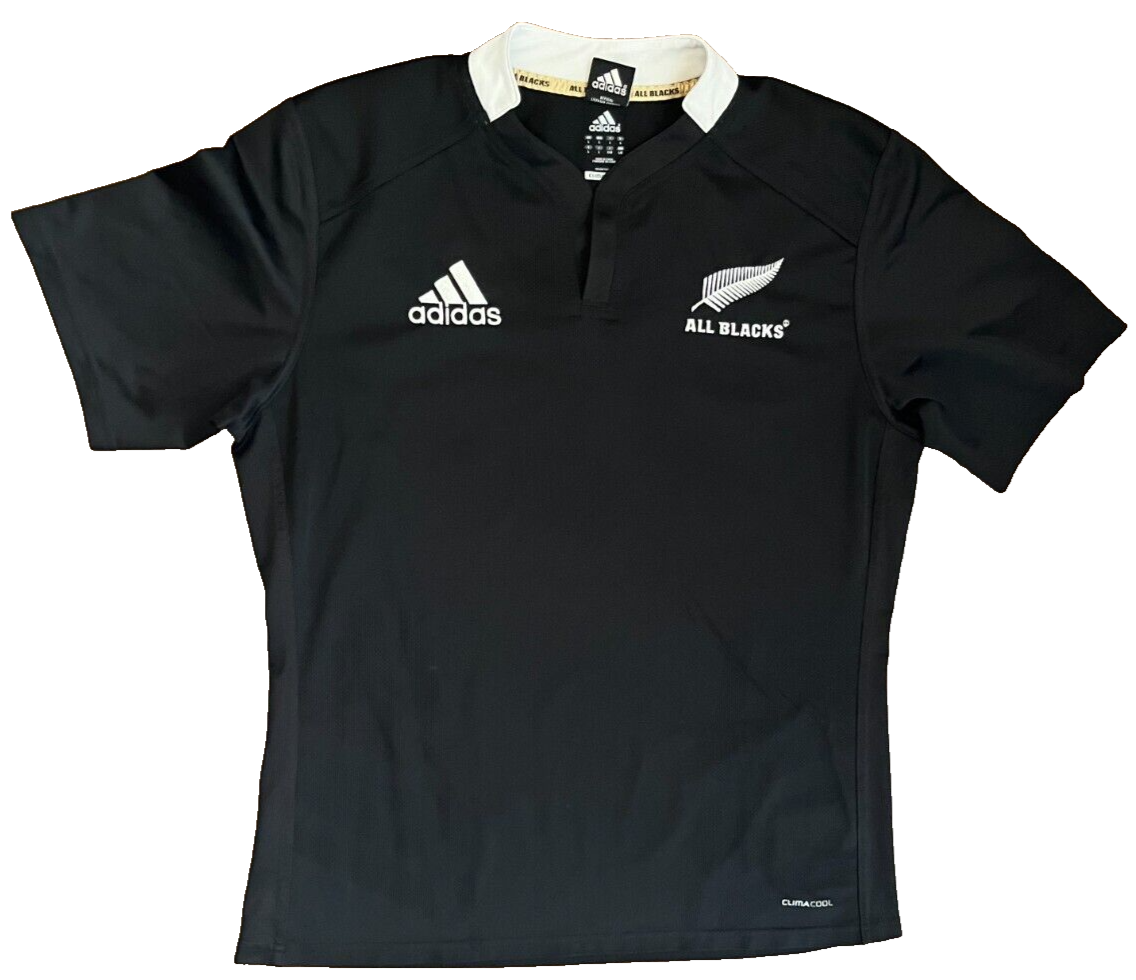 New Zealand All Blacks Rugby 2011 2012 Home Shirt Jersey Adidas Size Men L