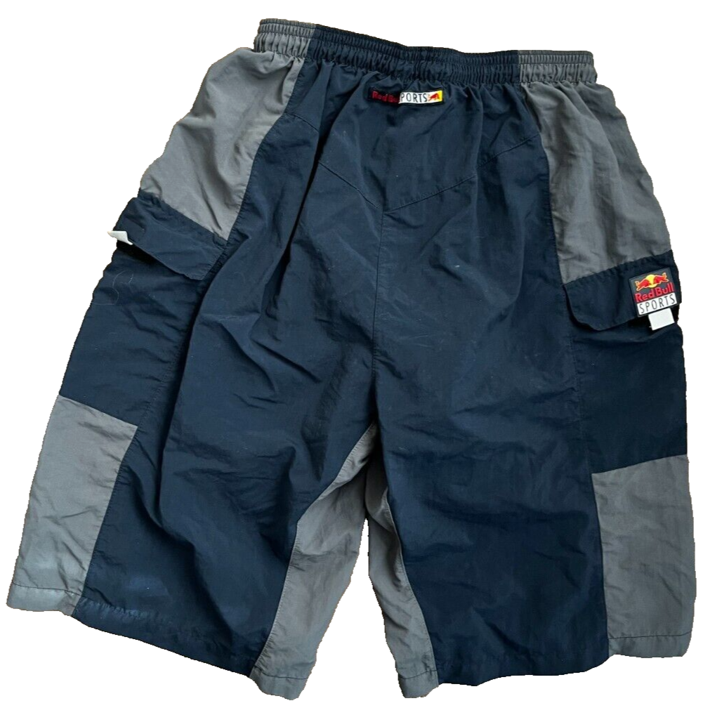 Red Bull Sports Shorts Pantalon Corto Tactel Men Size L Made in Italy