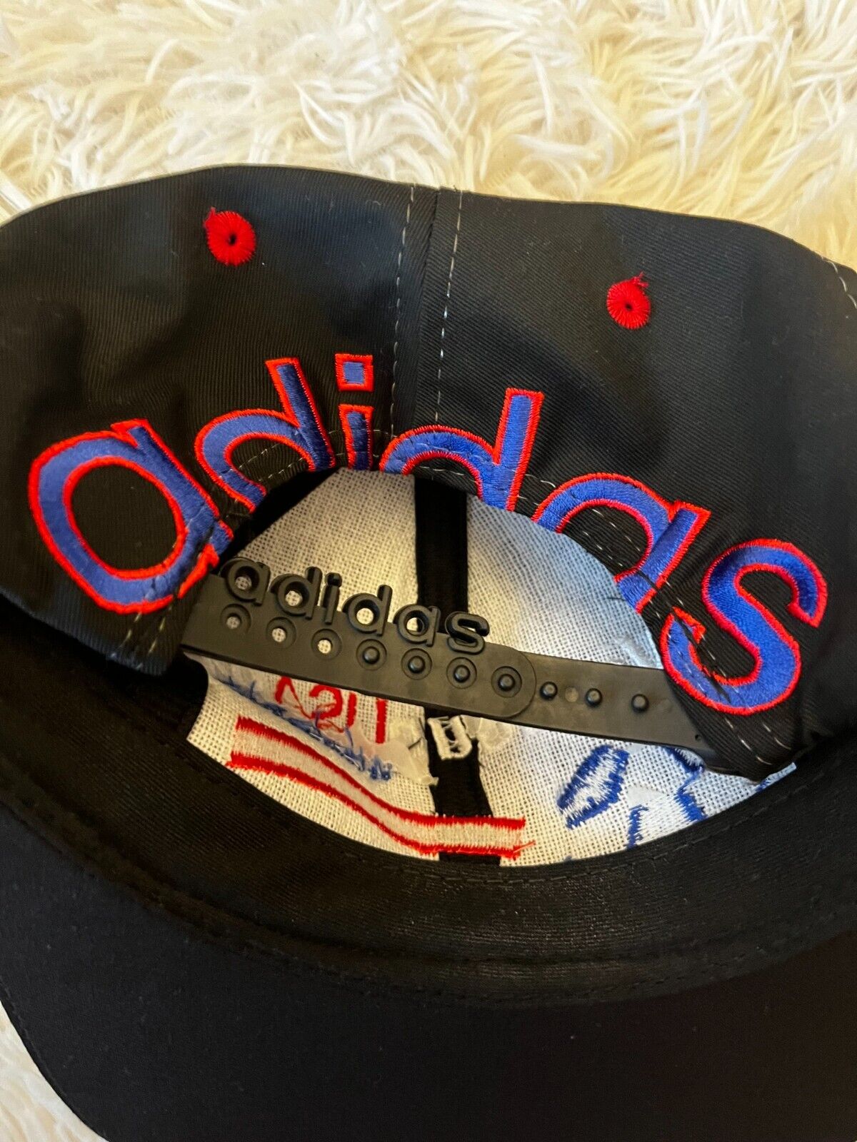 Vintage FIFA World Cup 1994 Hat Cap Adidas Snapback 90's Black