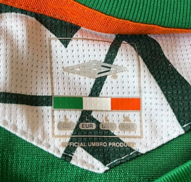 Ireland Jersey 2006 2007 2008 Home Shirt Umbro Football Size Men L