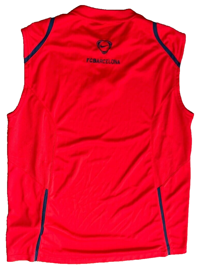 Vintage Barcelona Jersey Sleeveless Shirt Nike Football Soccer Size Men XL
