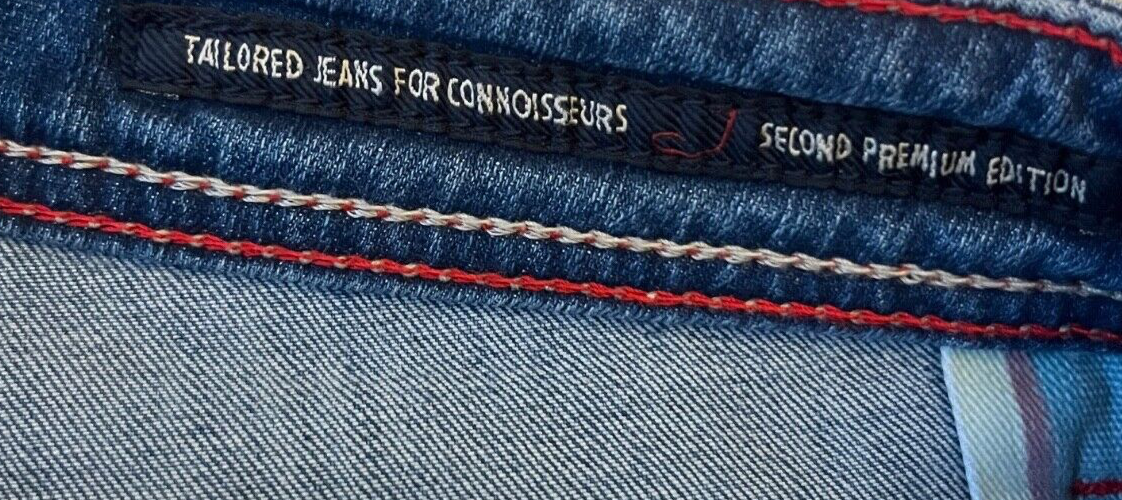 Jacob Cohen Tailored Jeans 622 Size Men 34 Blue Denim Straight Made in Italy