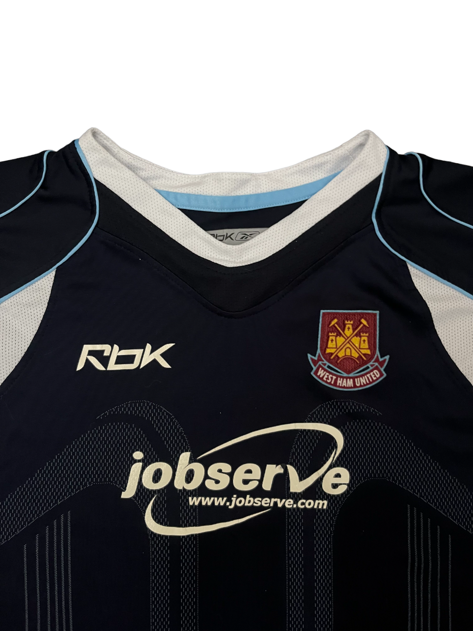 West Ham United 2006 2007 Away Shirt Jersey Reebok Camiseta Trikot Mailot YL