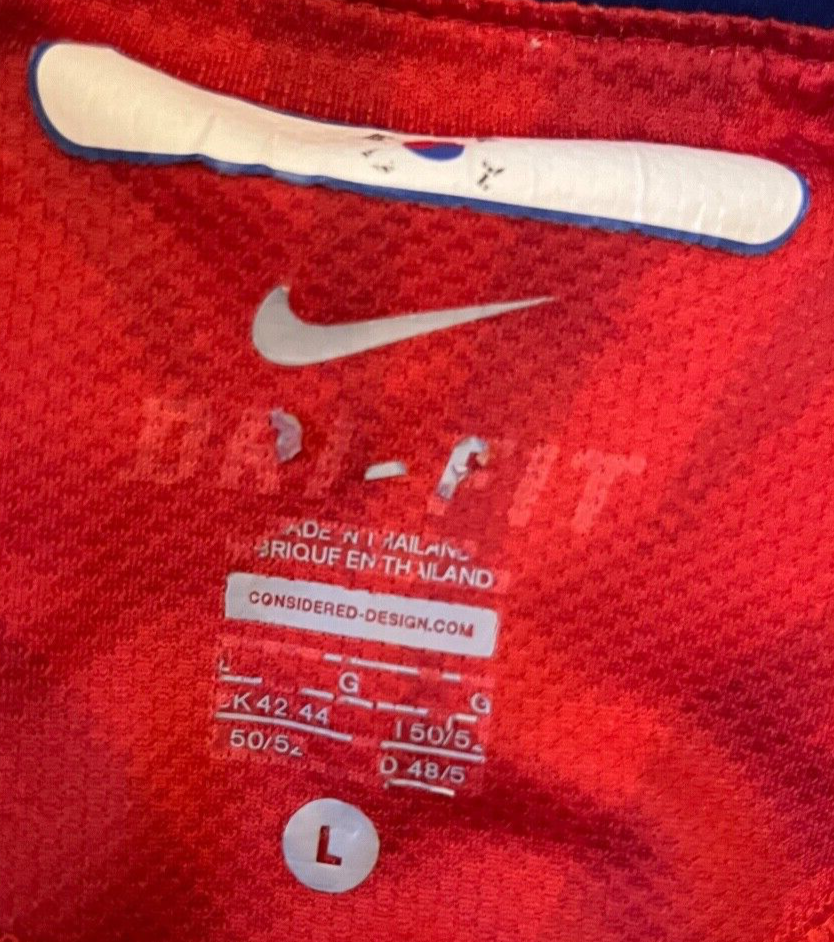 South Korea Jersey 2010 World Cup Home Shirt Nike Football Soccer Size Men L