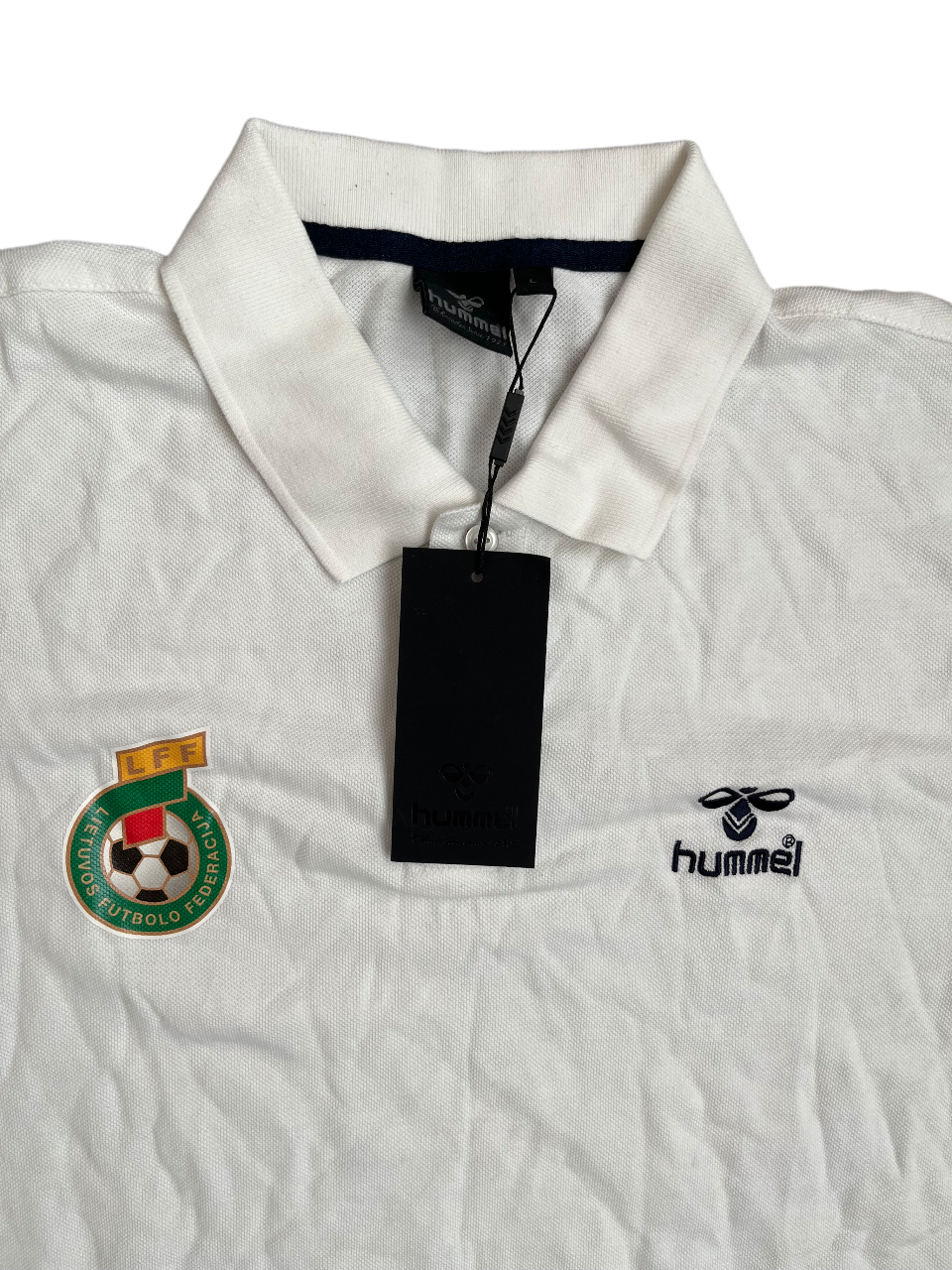 BNWT Lithuania Polo Shirt Training Jersey Hummel Football Size Men L