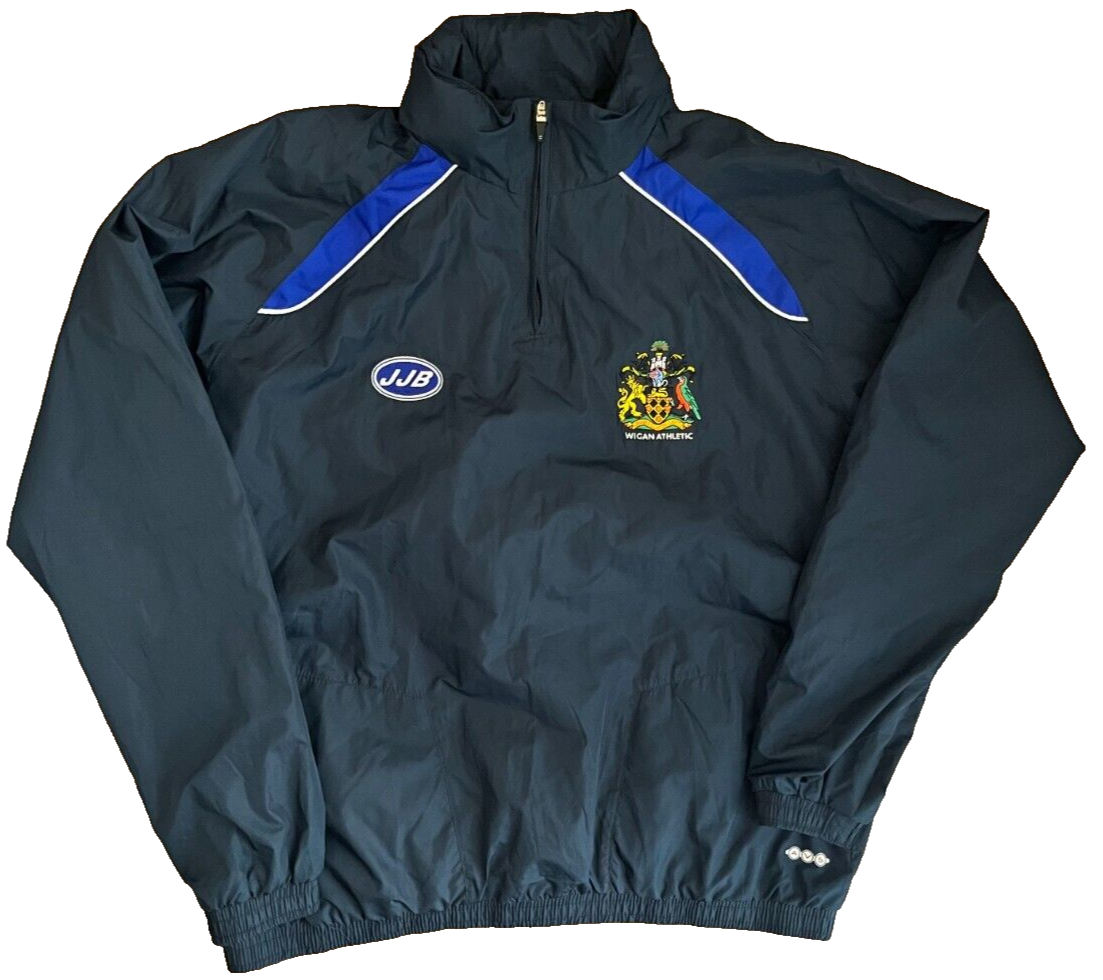 Vintage Wigan Athletic Training Jacket Windbreaker Sudadera JJB Size Men L