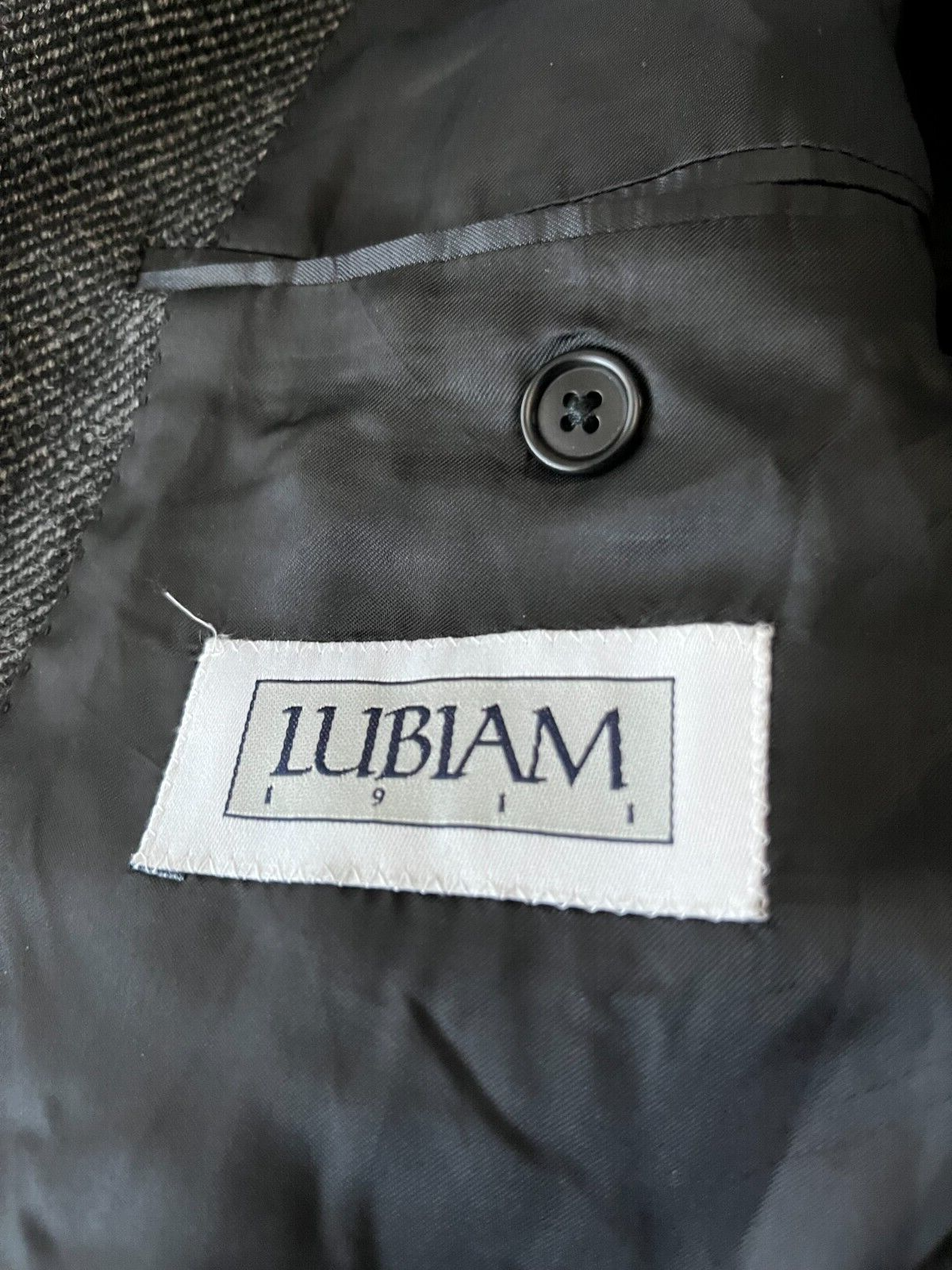 Lubiam Blazer Jacket Cashmere Wool Size Men 50 R Made in Italy