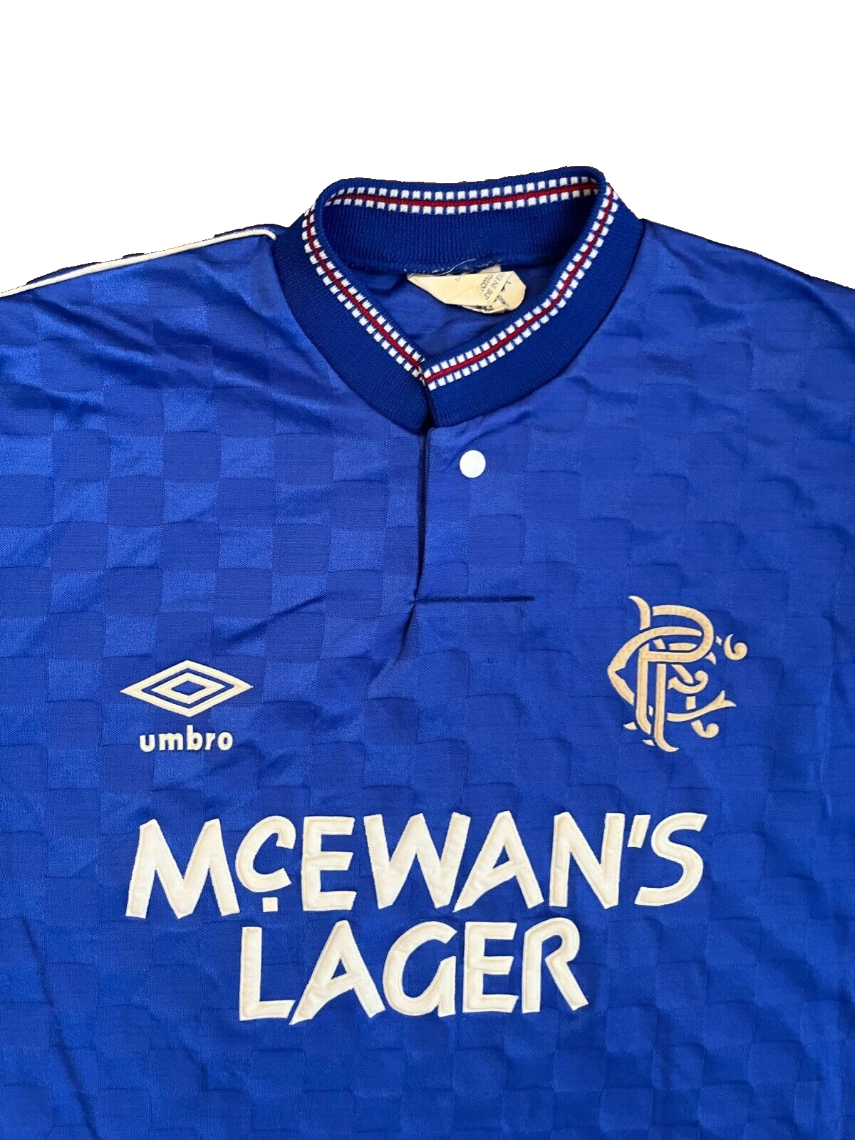 Glasgow Rangers Jersey 1987 1988 1989 1990 Home Shirt Football Umbro Size Men S