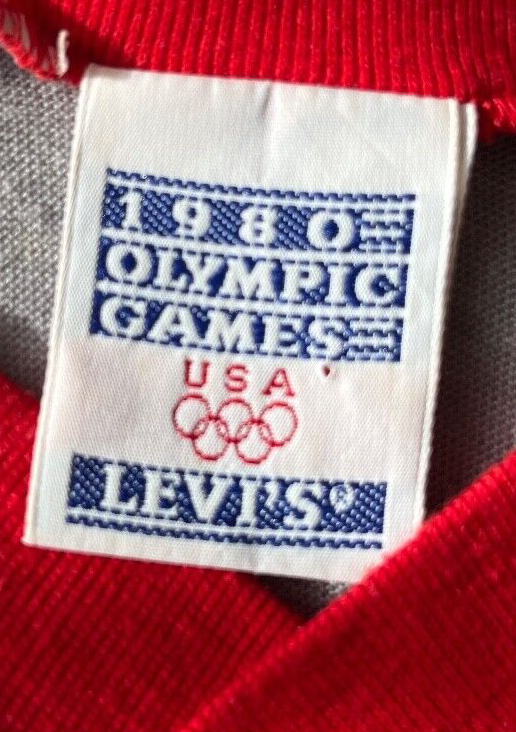 Vintage Levis 1980 USA Olympic Games Shirt Size Men S