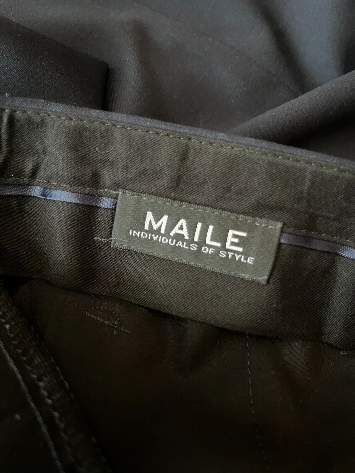 Loro Piana Super Wool 120s Maile Black Dress Pants Trousers Check Measurments