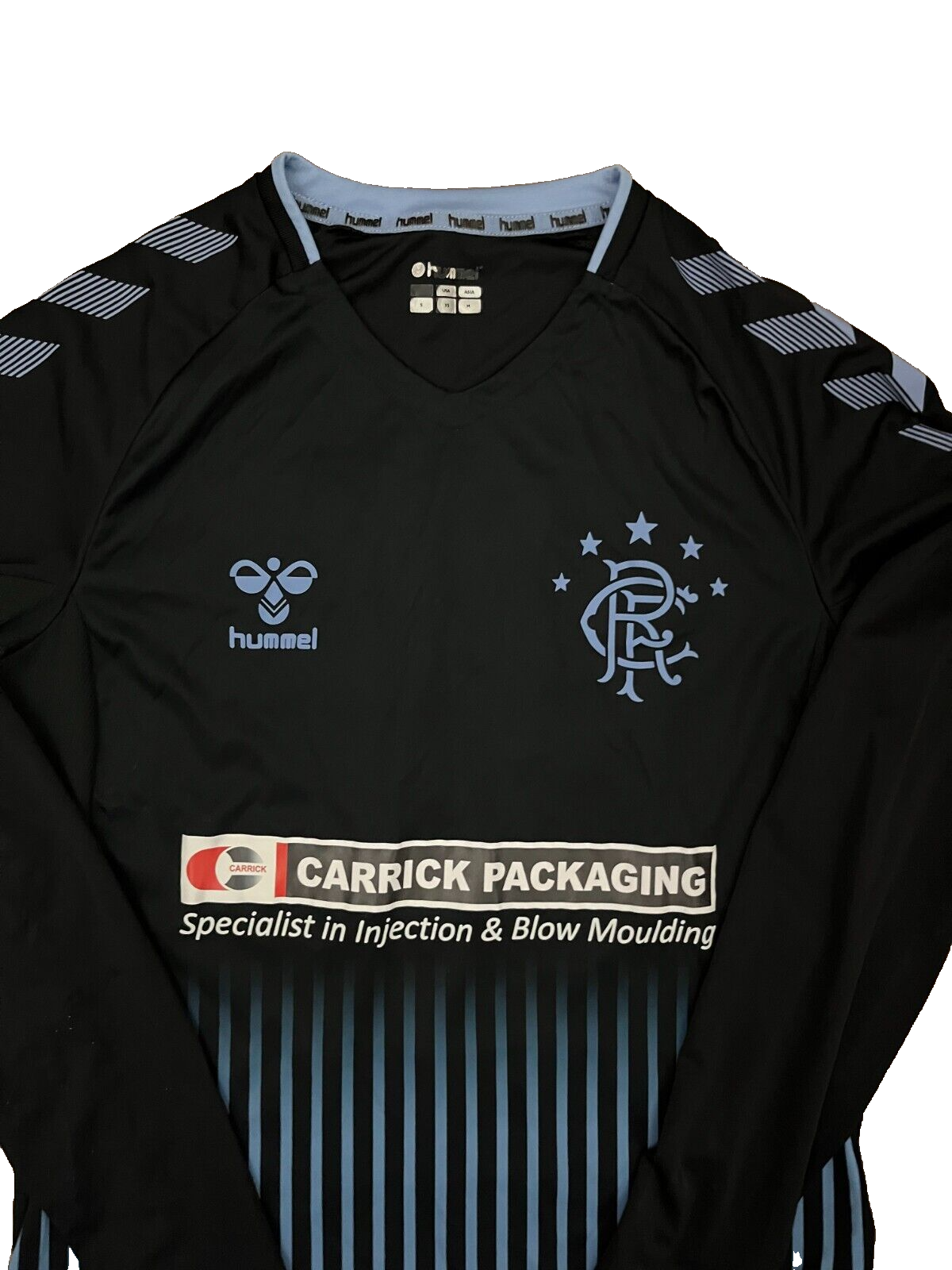 Glasgow Rangers 2019 2020 B Team Away Shirt Jersey Hummel Camiseta Player Issue