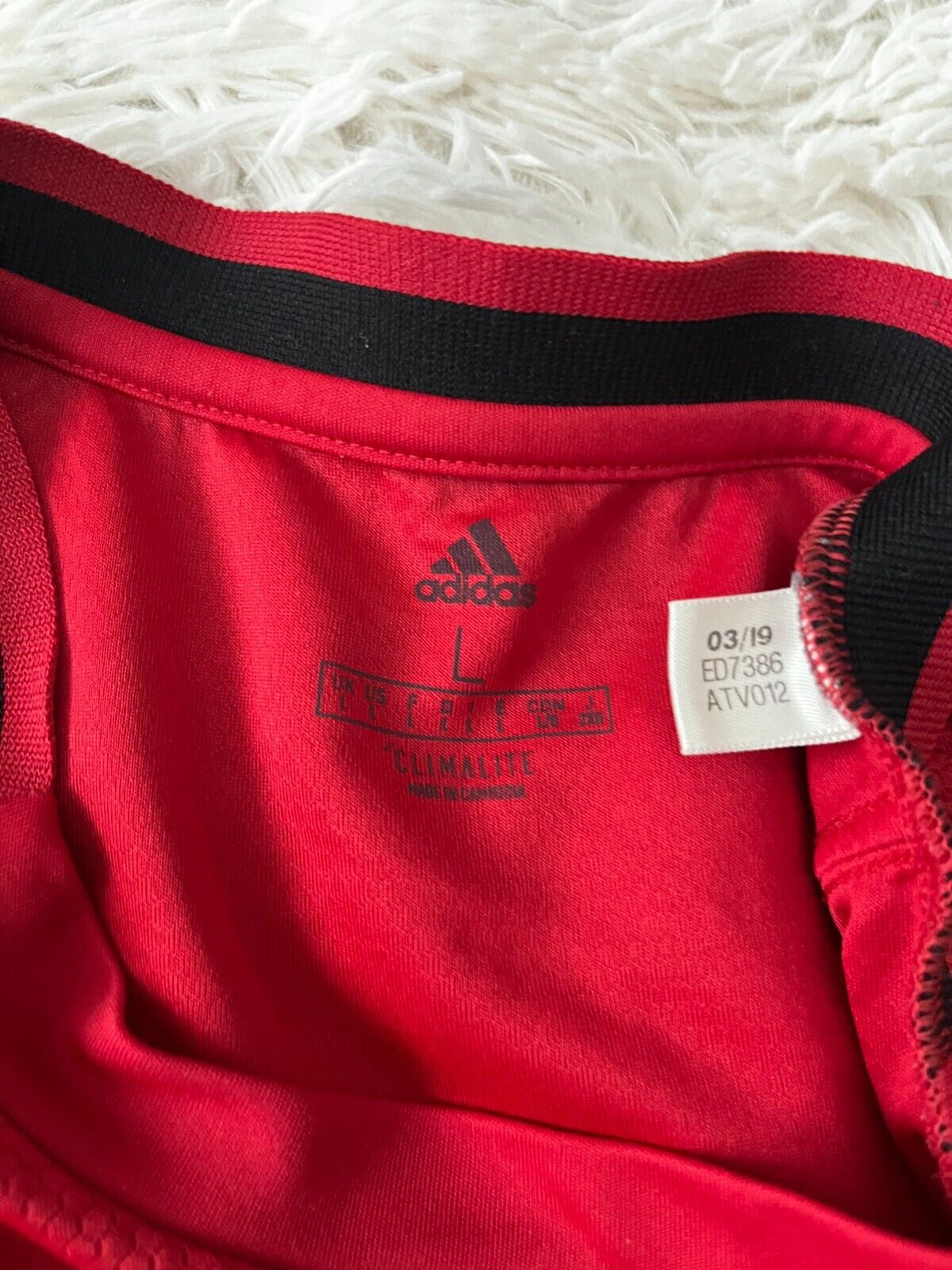 Manchester United 2019 2020 Home Shirt Jersey Adidas Camiseta Trikot Mailot L
