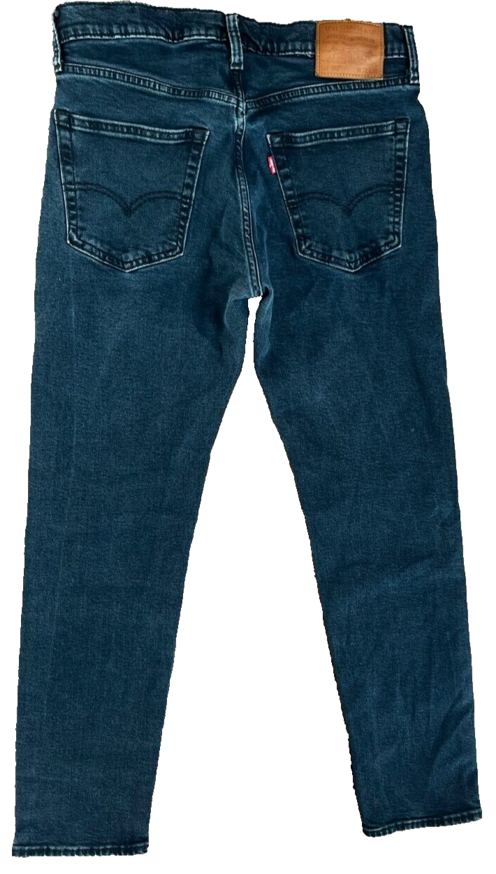 Levis 502 Blue Jeans Mens 32x32 Regular Fit Straight Leg Denim Red Tab