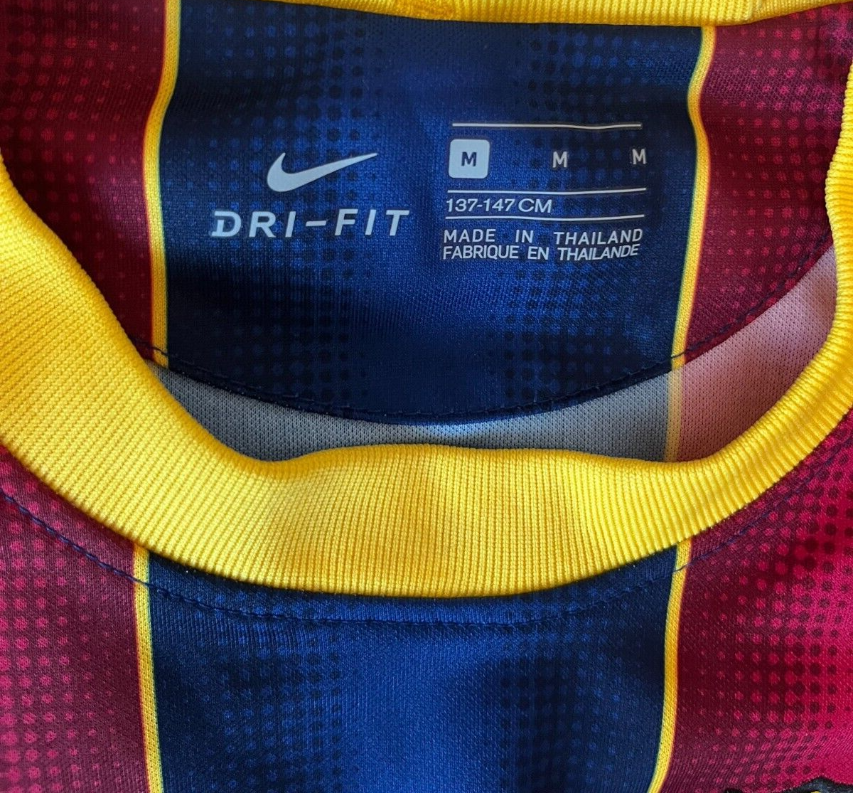 Barcelona Football Jersey 2020 2021 Home Shirt Nike Size Youth M