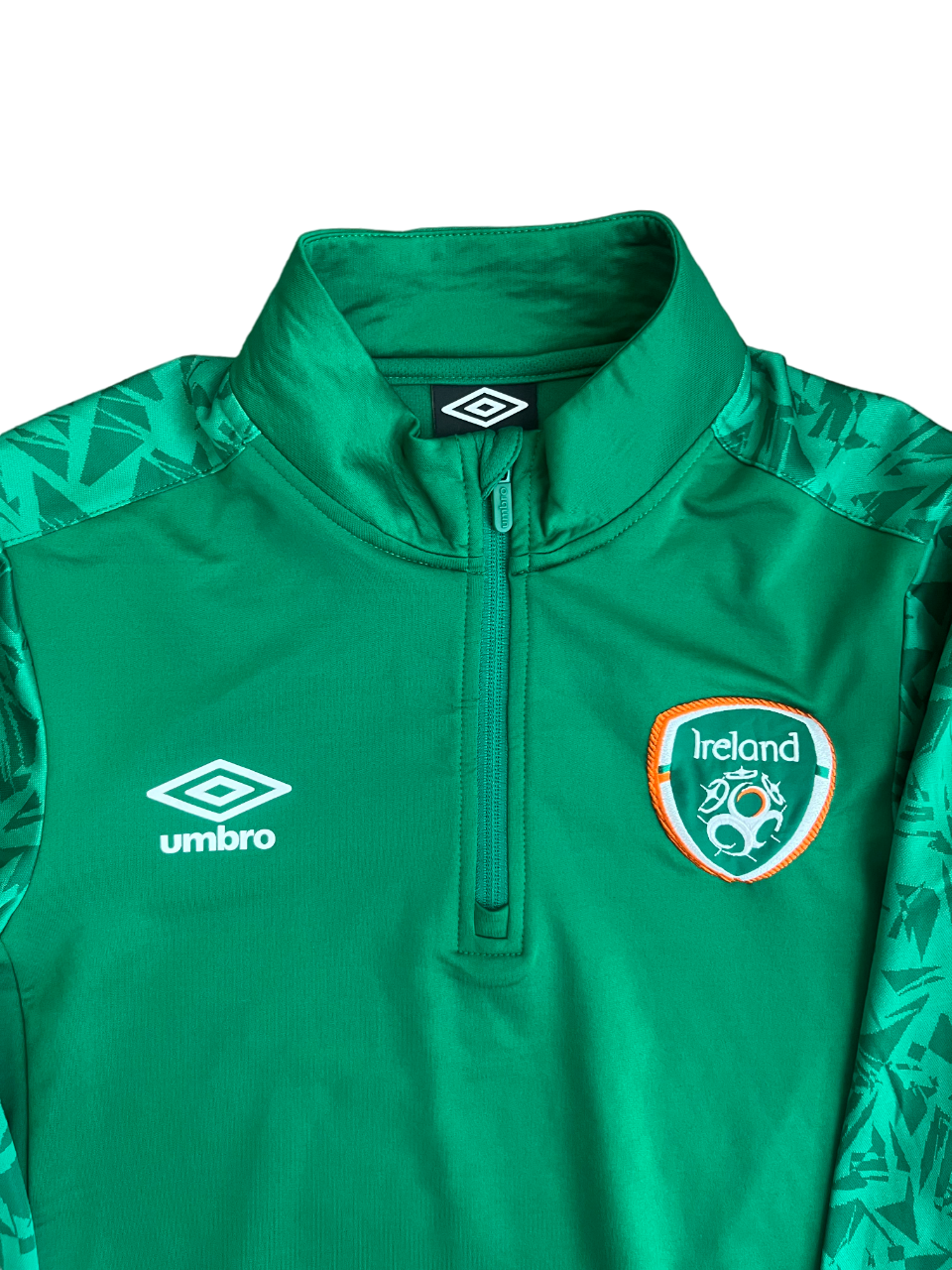 Ireland Training Presentation Long Sleeve Shirt Jersey 1/4 Zip Umbro Men Size S