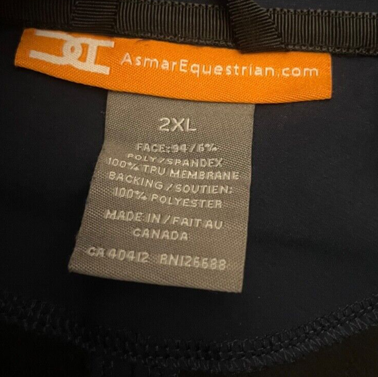 Asmar Equestrian Jacket Performance Riding Detachable Hood Blue Women Size 2XL