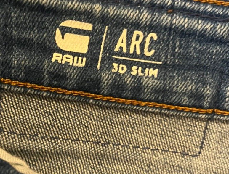 G Star Raw Arc 3D Slim Jeans Blue Denim Size Men 29x30