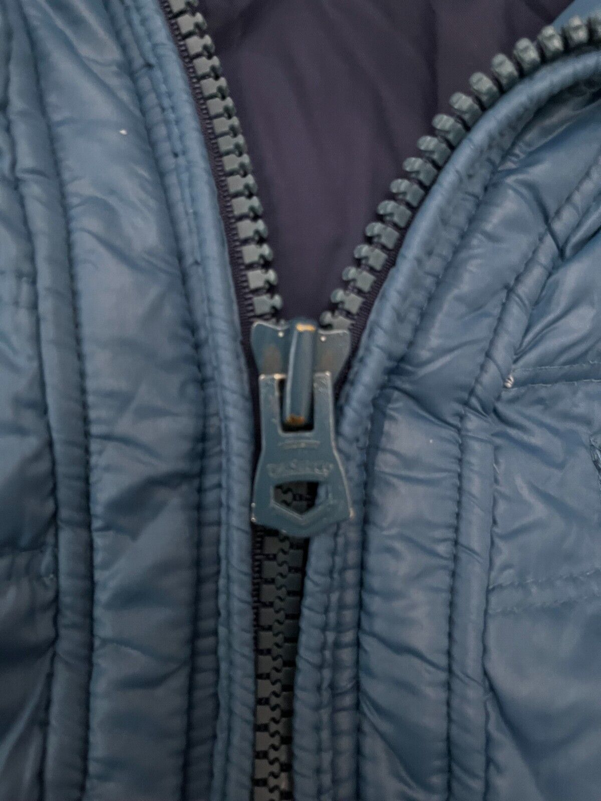 Vintage Diesel x Teflon DuPont Puffer Duck Down Jacket Blue Sudadera Size Men L