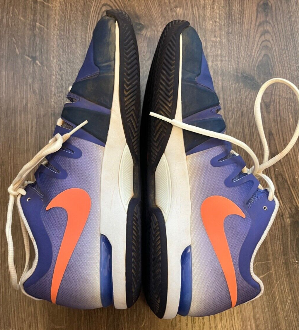 Nike Air Zoom Vapor 9.5 Tour Tennis Shoes Blue Orange Federer Size Men 42.5
