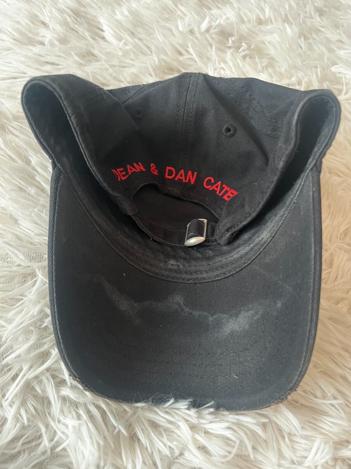 Dsquared2 Distressed Official Dad Cap Strap Back Printed Baseball Hat
