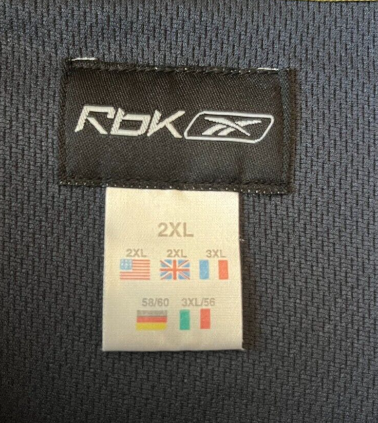 Manchester City Training Sweatshirt Jacket Pullover Football Reebok Size Men 2XL