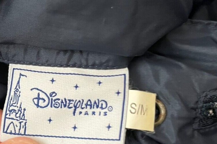 Vintage Disneyland Paris Jacket Navy Windbreaker Men Size M Oversized Full Zip
