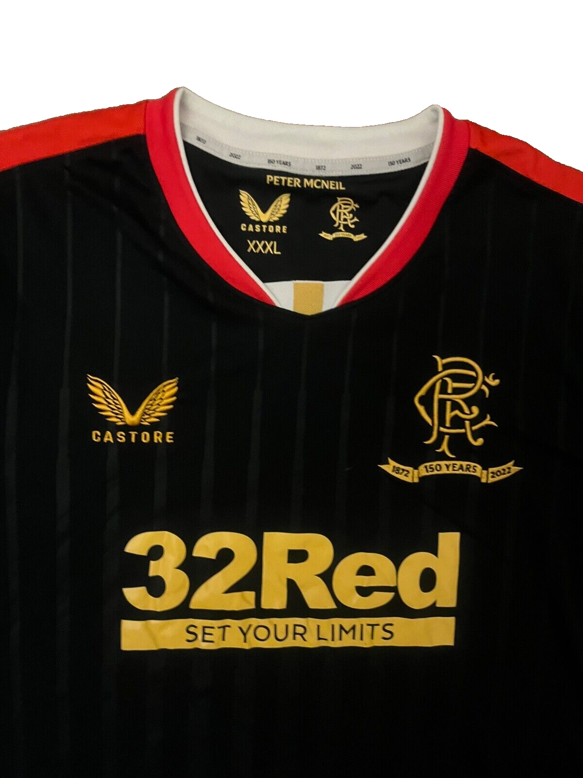 Glasgow Rangers Jersey 2021 2022 Away Shirt Castore Football Size Men 3XL