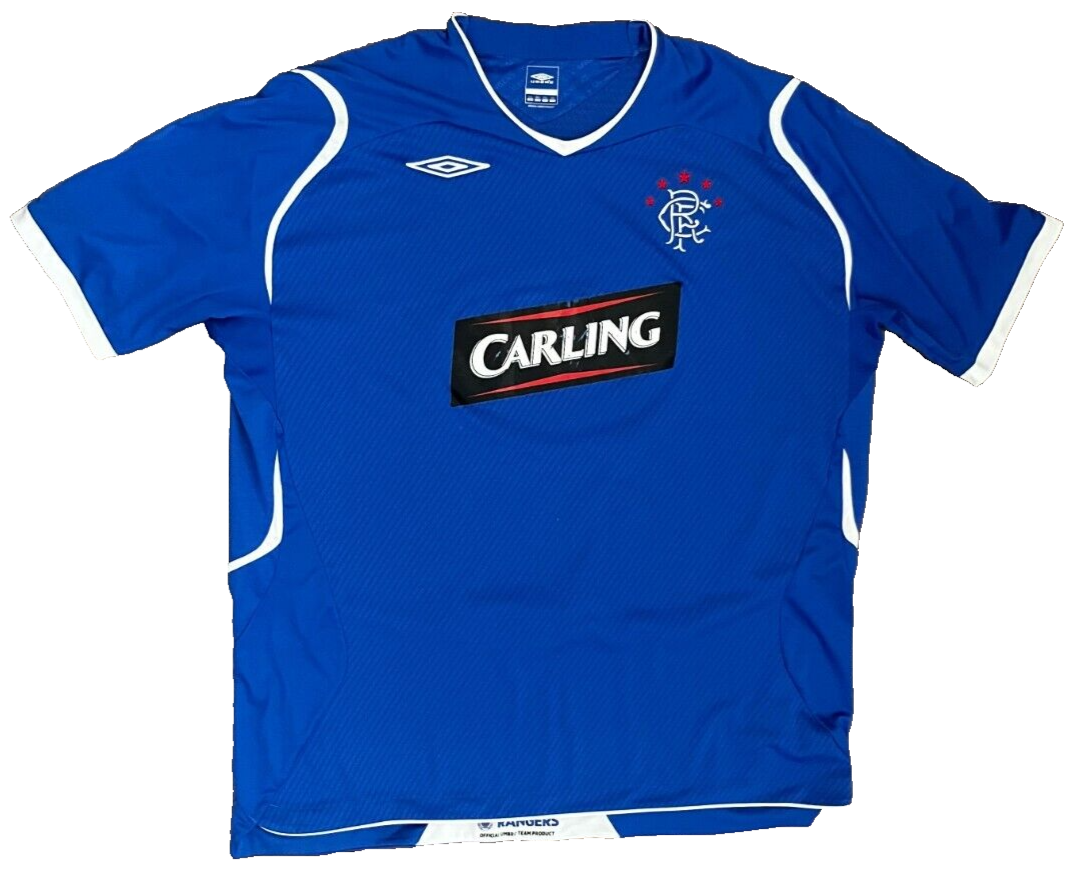 Glasgow Rangers 2008 2009 Home Shirt Jersey Umbro Camiseta Trikot Mailot 2XL