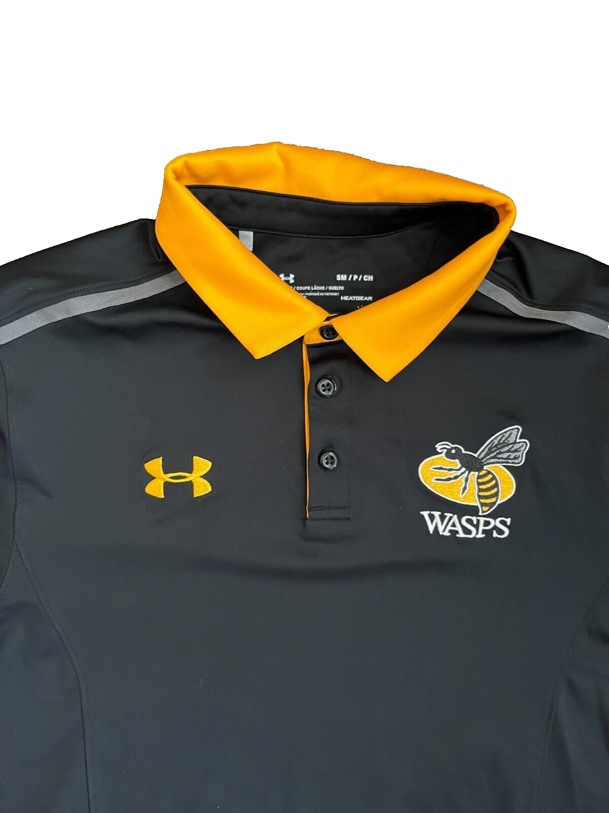 London Wasps Rugby Union Training Polo Shirt Jersey Under Armour Size Men S