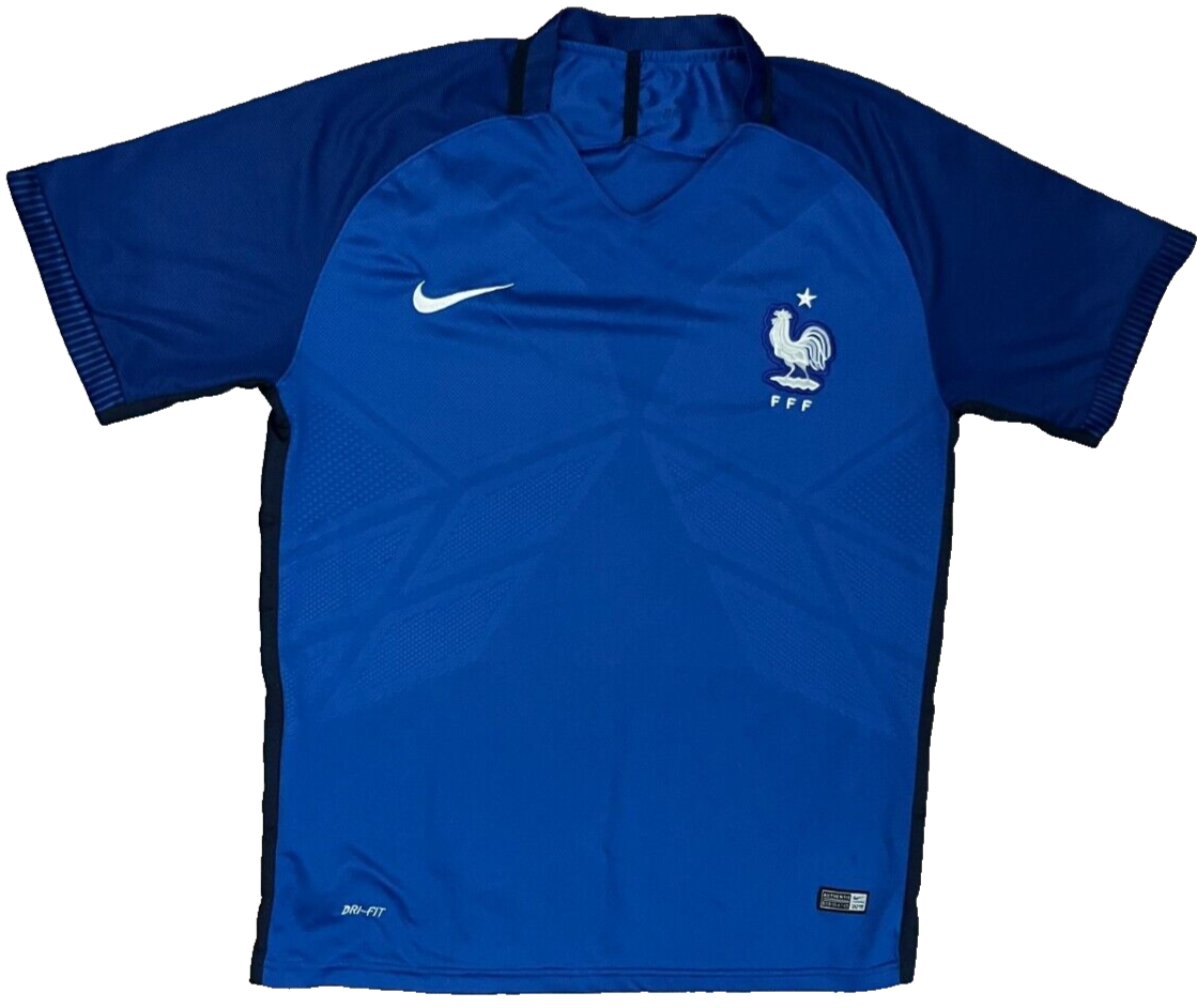 France 2016 2017 Euro Home Shirt Jersey Nike Camiseta Trikot Mailot Size L
