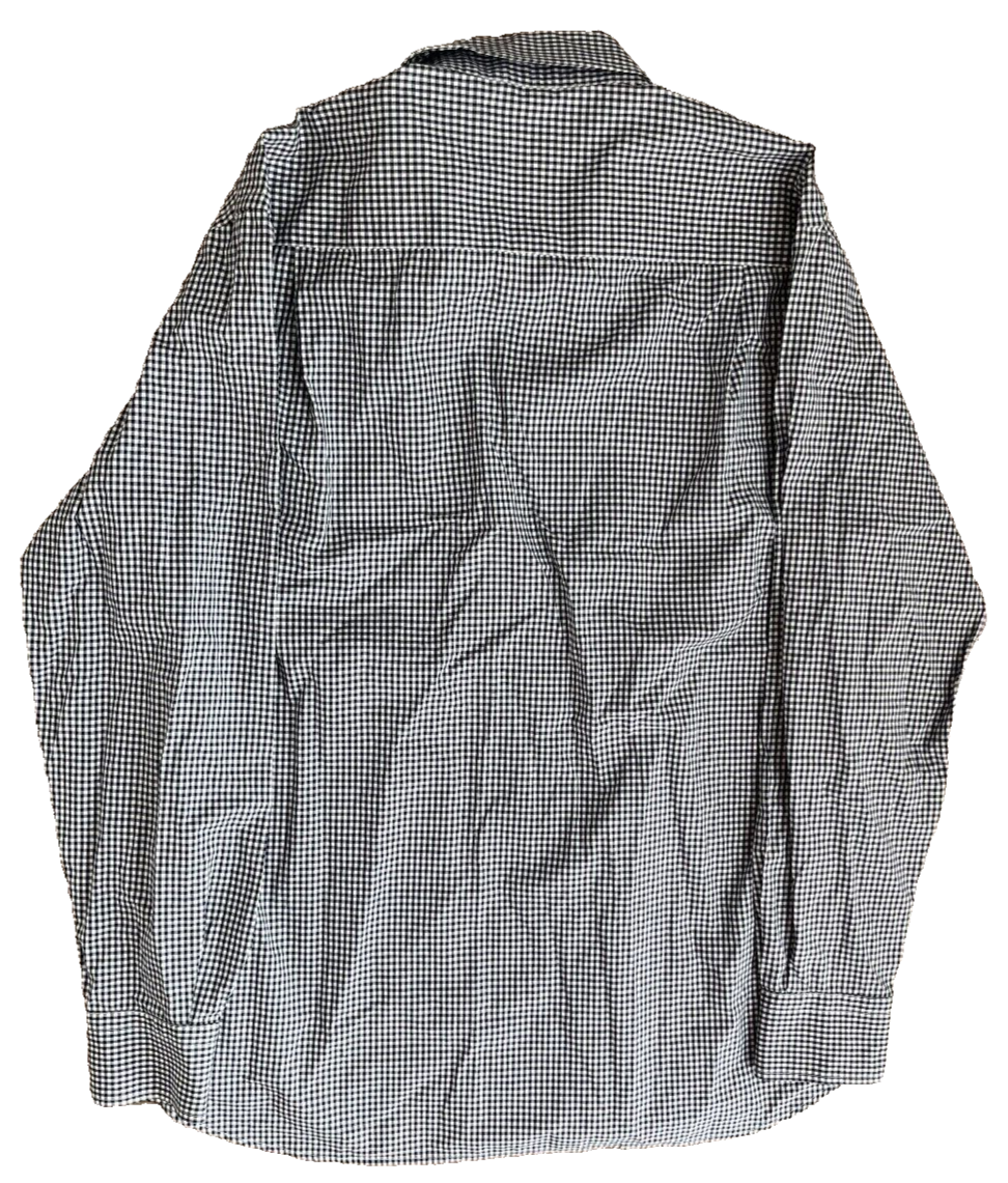 Paul Shark Yachting Button Up Shirt Checkered Cotton Men Size 42