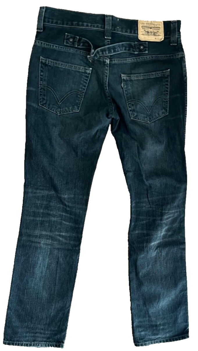 Levis 511 Black is Back Jeans Mens 33x32 Slim Fit Straight Leg Denim Black Tab