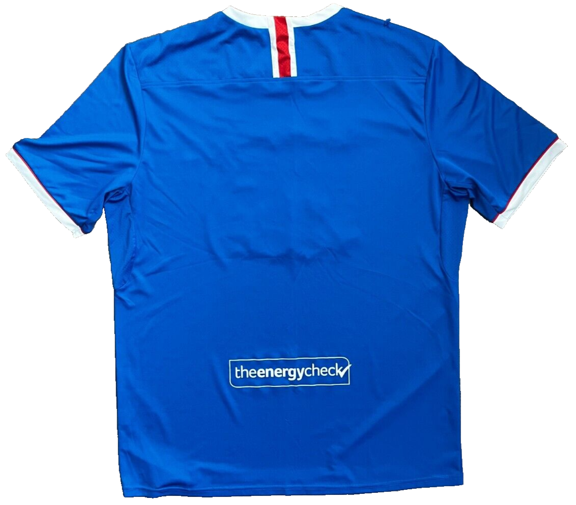 Glasgow Rangers Jersey 2020 2021 Champions Shirt Castore Size Men XXL