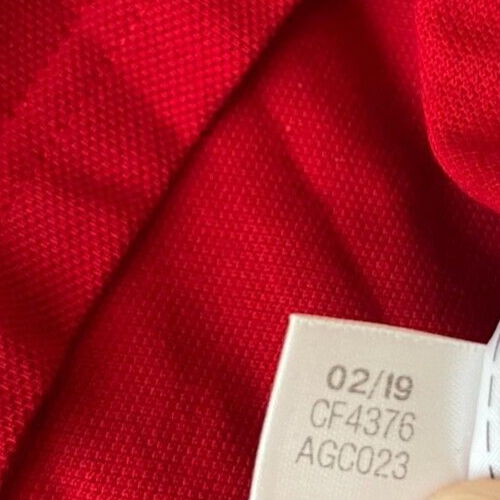 Manchester United Training Polo Shirt Jersey Adidas Camiseta Trikot Mailot L