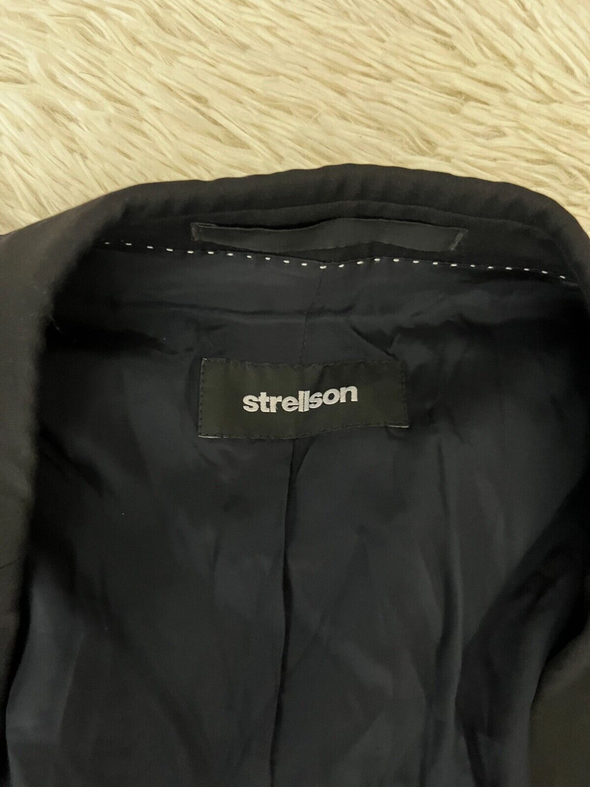 Strellson Premium Suit Jacket Blazer Super 100 Natural Stretch Wool Size 50