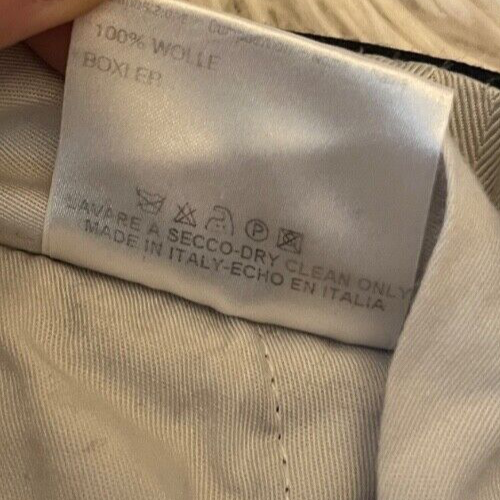 Brioni Dress Pants Suit Trousers Delta Wool Men Size 52 Made in Italy