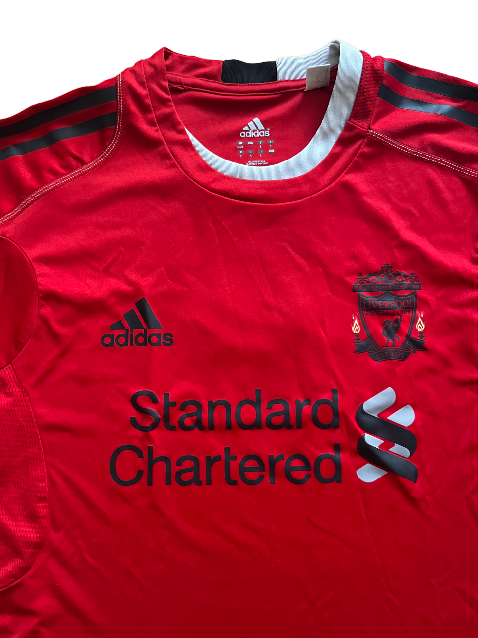 Liverpool 2010 2011 Training Shirt Jersey Adidas Camiseta Trikot Mailot S
