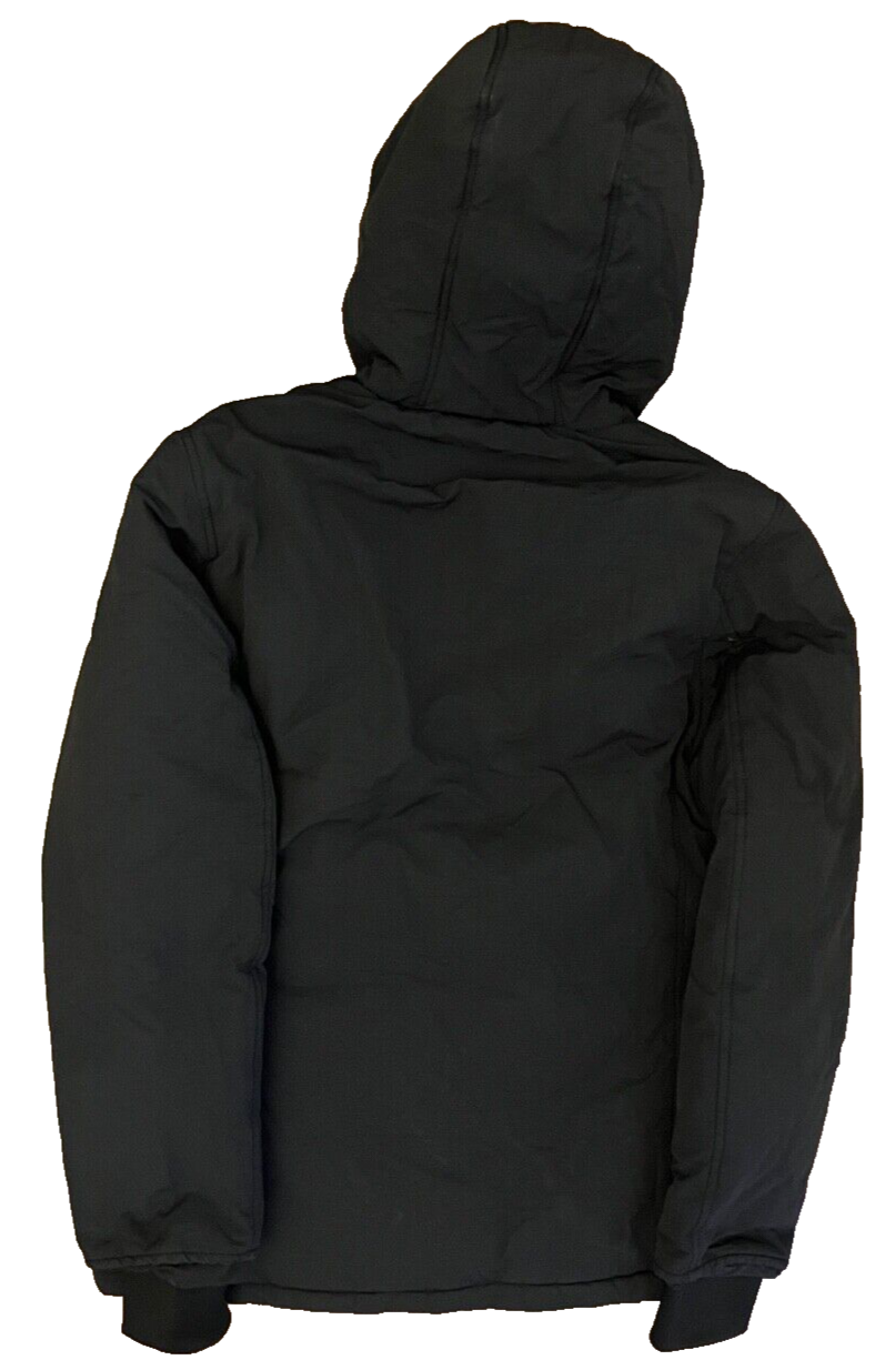 Woolrich Jacket Hooded Full Zip Buttons Cotton Blend Size Men CHECK MEASUREMENTS
