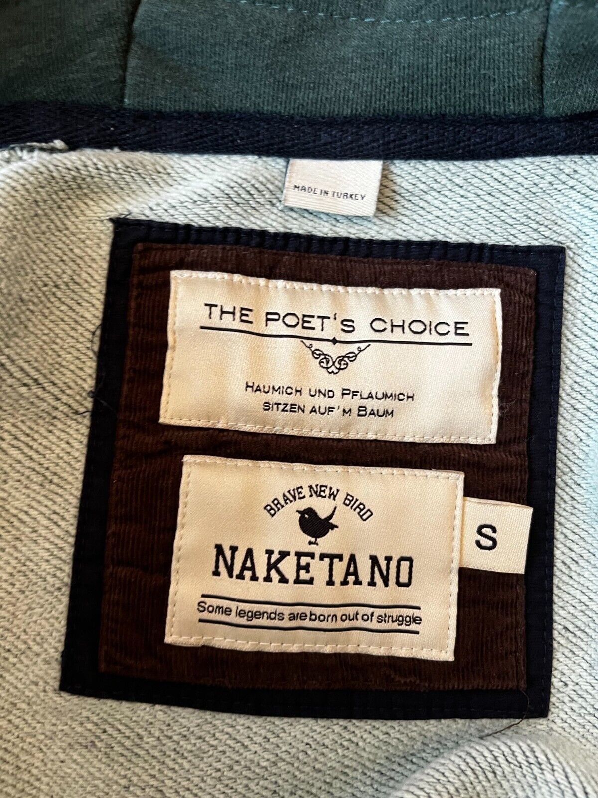 Naketano Hoodie Full Zip Jacket Green Size Men S