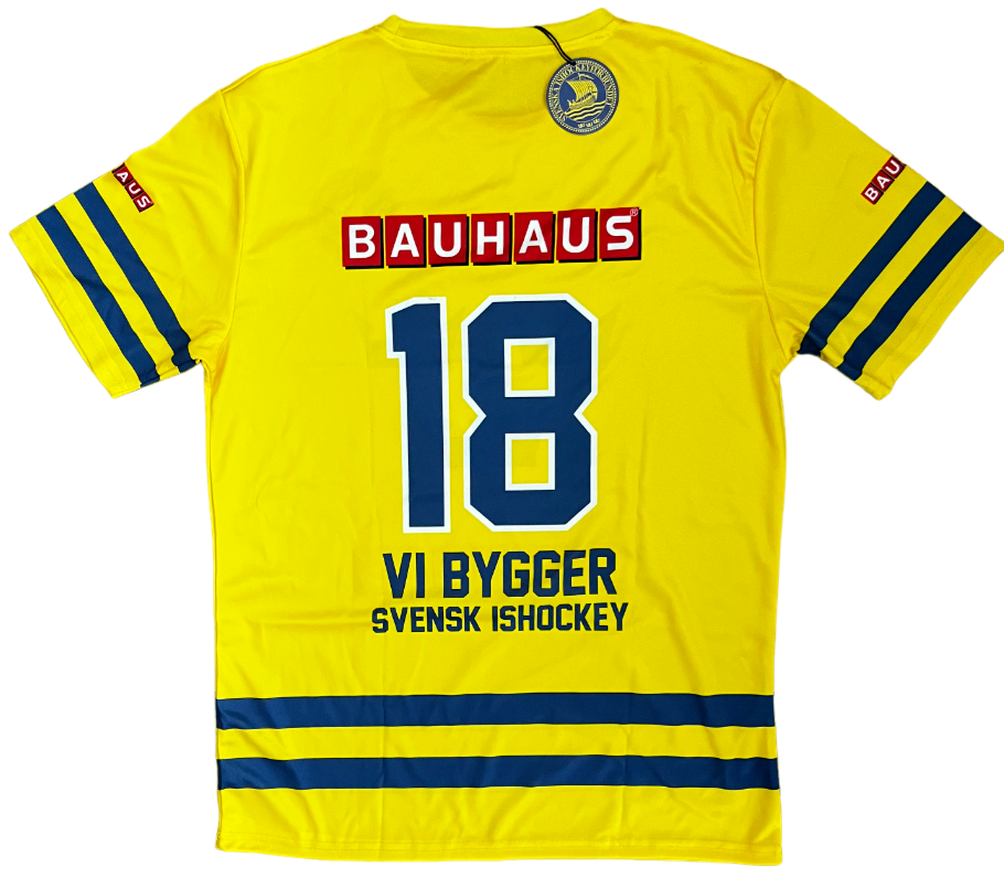 BNWT Svenska Ishockey Sweden Fan Shirt Jersey Bauhaus Camiseta Trikot Mailot S