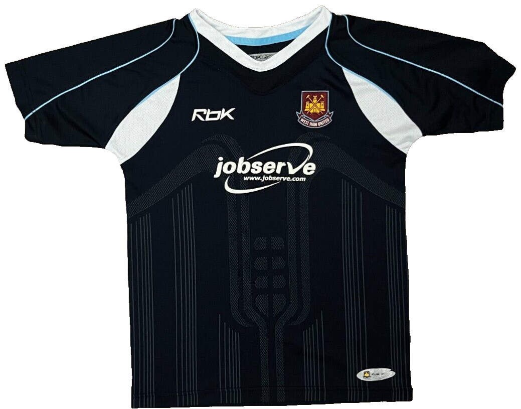 West Ham United 2006 2007 Away Shirt Jersey Reebok Camiseta Trikot Mailot YL