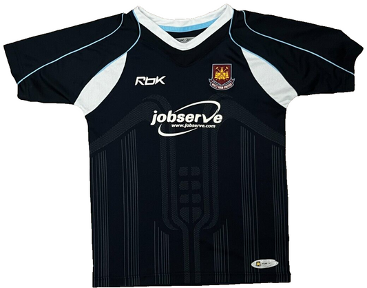 West Ham United 2006 2007 Away Shirt Jersey Reebok Camiseta Trikot Mailot YL