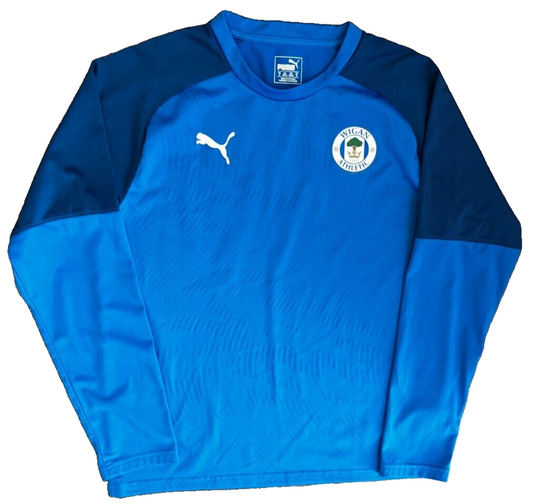Wigan Athletic Sweater Football Training Sweatshirt Pullover Puma Size Men M