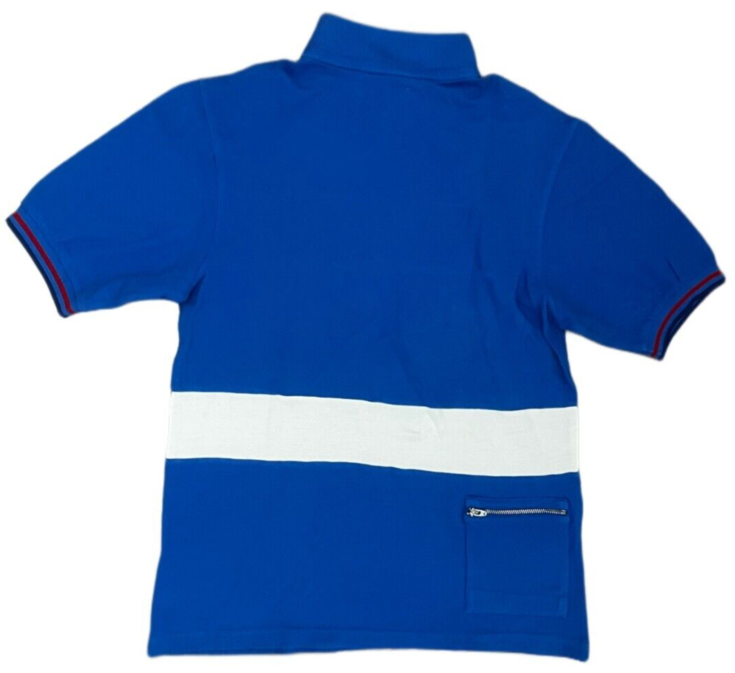 Fred Perry Bradley Wiggins Polo Shirt Cycling 1/4 Zip Size M Made in Portugal
