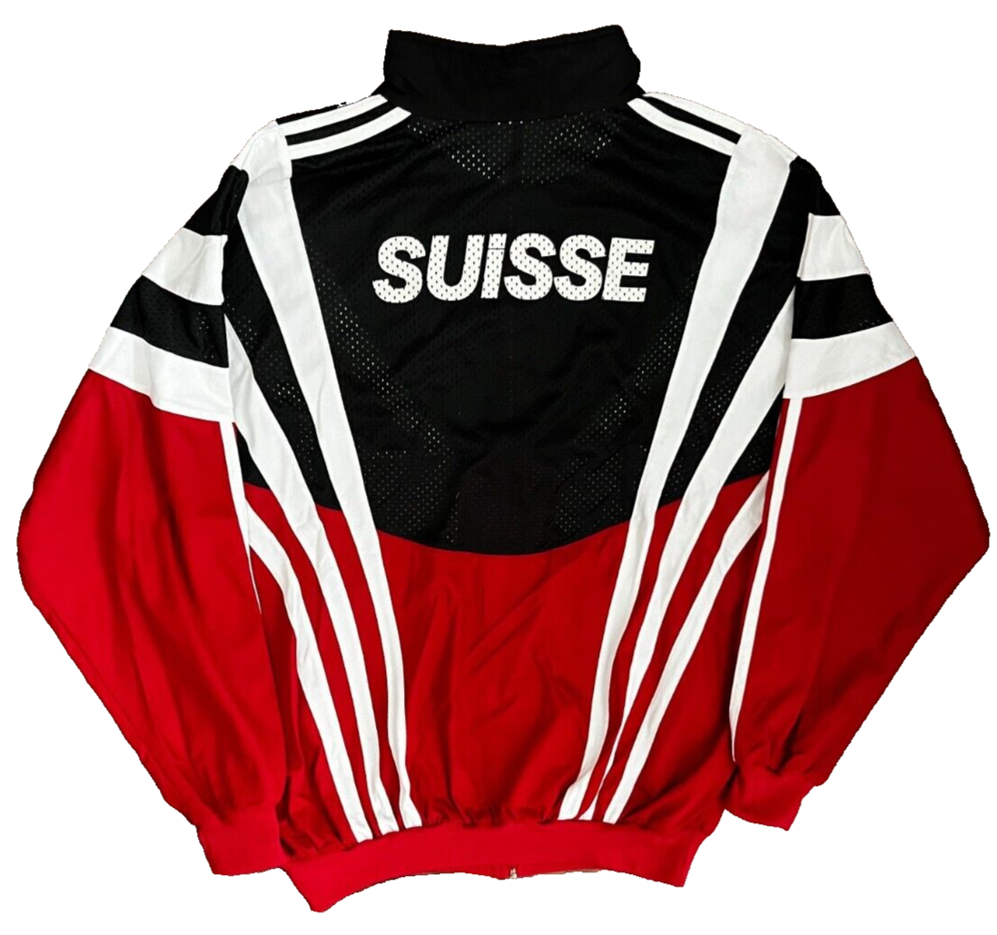Vintage Switzerland Olympic Team Adidas Track Suit Jacket Pants Size Men L