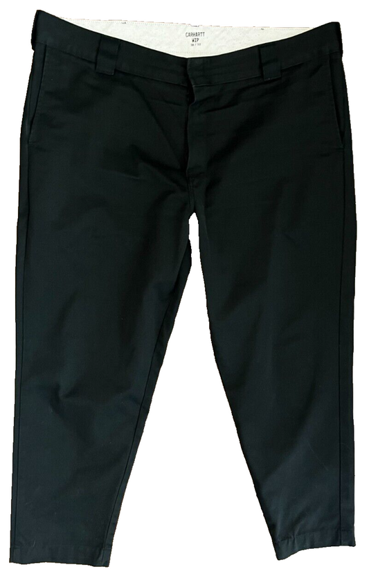 Carhartt Master Pant Tappered Trousers Black Men 38x32 Chino Pants
