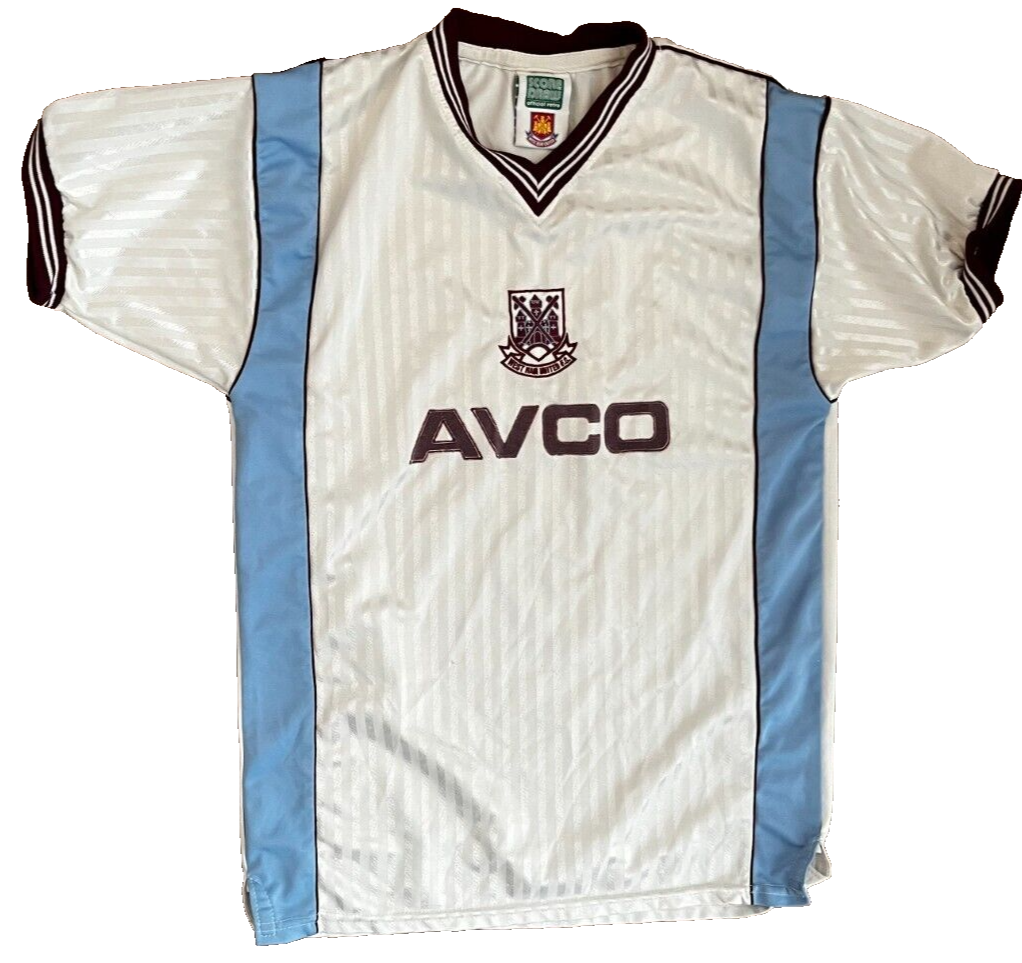 RARE West Ham United 1987 1989 Away Shirt Jersey ScoreDraw Camiseta Size Men M