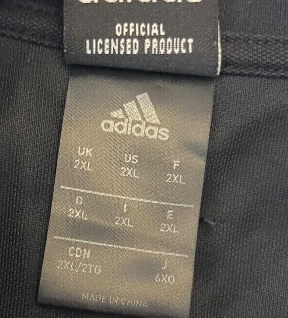 New Zealand Rugby All Blacks Jersey Training Polo Shirt Adidas Size Men 2XL