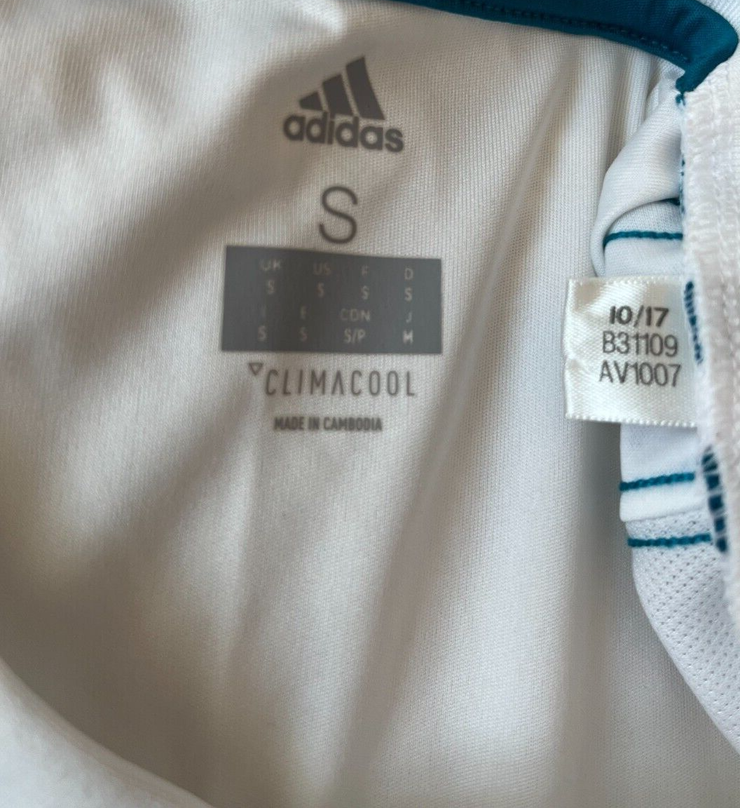 Real Madrid Jersey 2017 2018 Home Shirt Adidas Football Size Men S